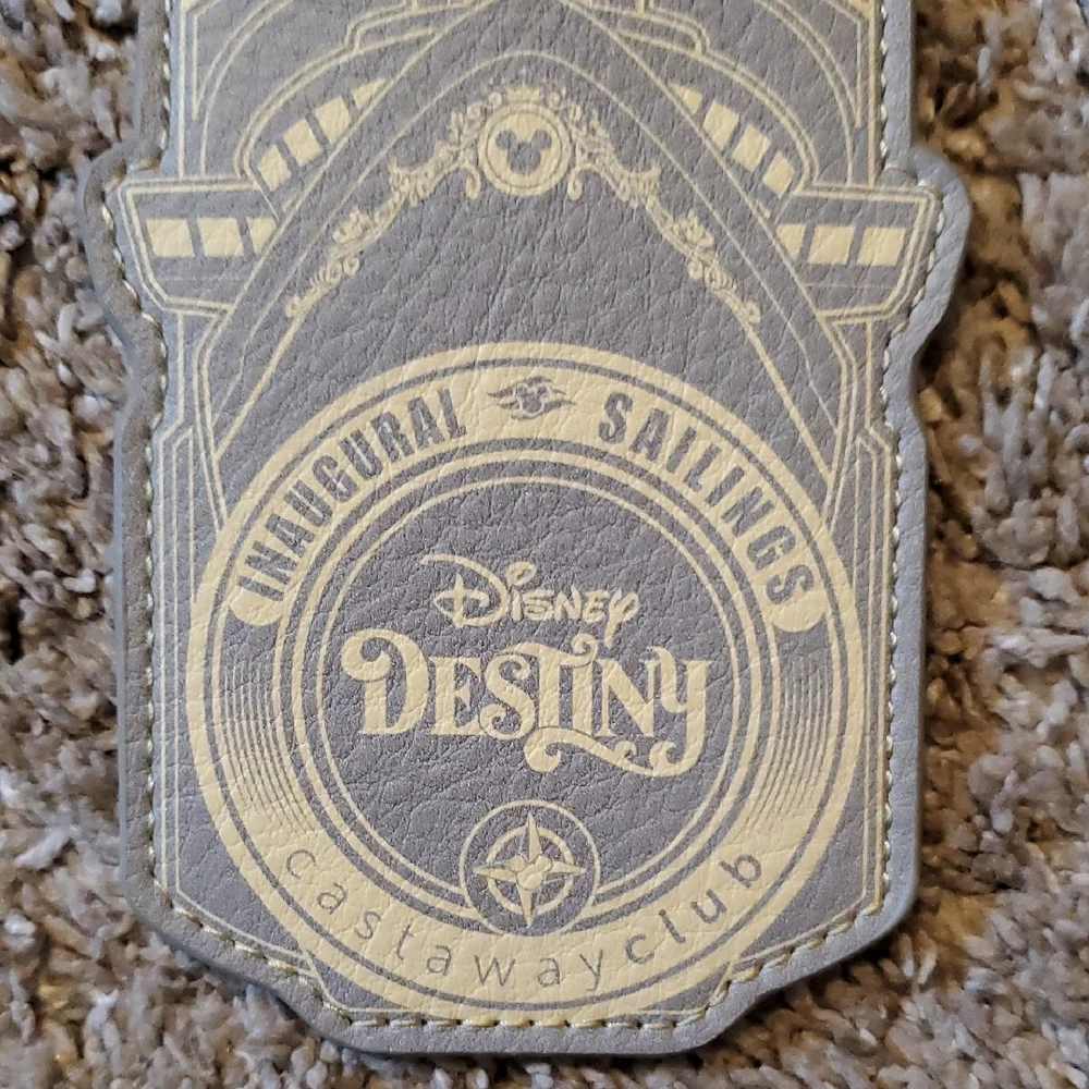 Disney Destiny Gray and Cream Inaugural Sailing Lanyard ❤️🖤